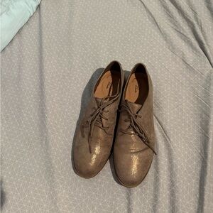 Clarks Metallic Copper Oxfords